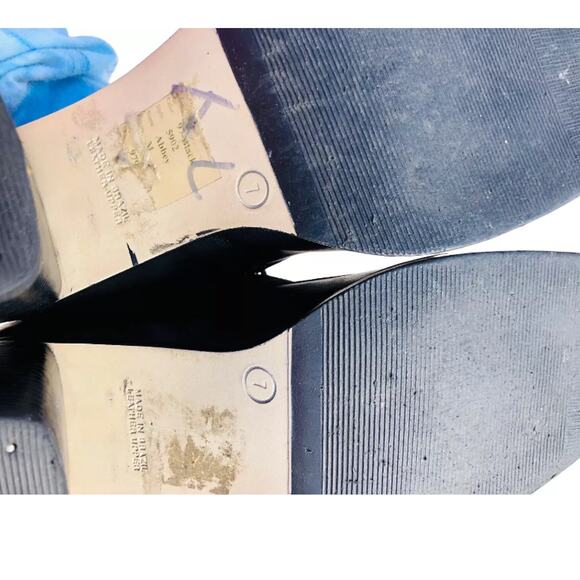 Wild Pair Womens Shoes Black Leather Block High Heel Loafers 90's Y2k Size 7 - Picture 9 of 9